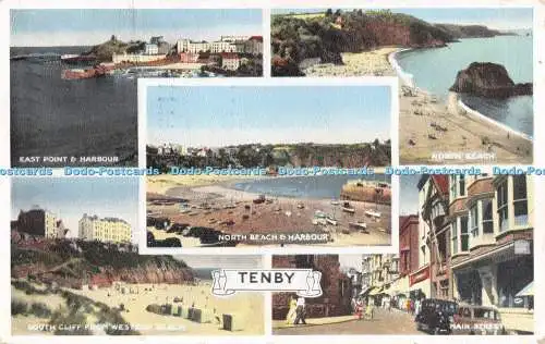 R293162 Tenby East Point und Harbour South Cliff von Western Beach North Beach