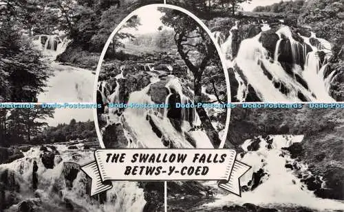 R294675 Betws Y Coed The Swallow Falls Multi View Salmon RP 1963