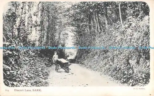 R293195 Dixcart Lane Sark 819 P G Serie Postkarte