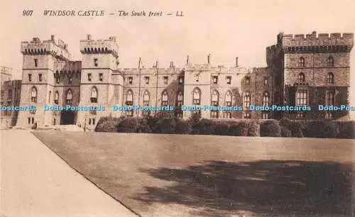 R293203 Windsor Castle 907 The South front LL Postkarte