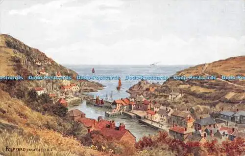 R296070 Polperro from the Hill A R Q Salmon 3746