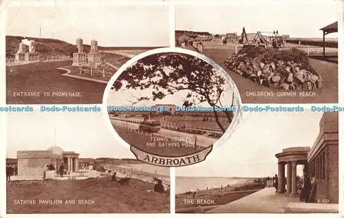 R293248 Arbroath Tennisplätze und Schwimmbad Eingang zur Promenade Baden Pa