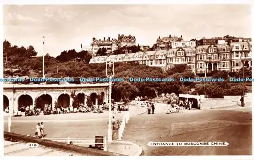 R293261 Eingang zum Boscombe Chine 318 Garden und Wade Bournemouth RP Postkarte