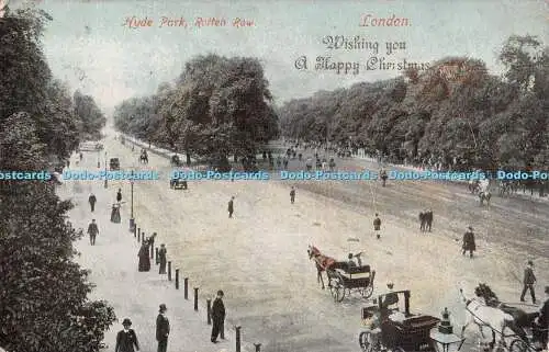 R294750 Hyde Park Rotten Row London Christmas E S No 799