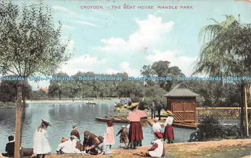 R293284 Croydon The Boat House Wandle Park 1251 Charles Martin Postkarte 1907