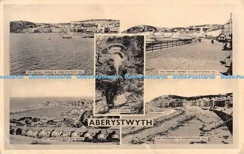 R296125 Aberystwyth Photochrom 1956 Multi View