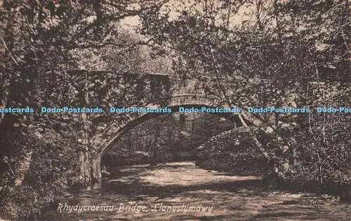 R294783 Rhydycroesau Bridge Llanystymdwy Valentine 1921