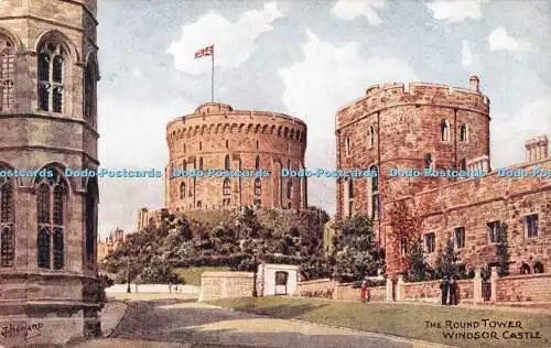 R293301 The Round Tower Windsor Castle J Salmon LTD Sevenoaks Original Water Col