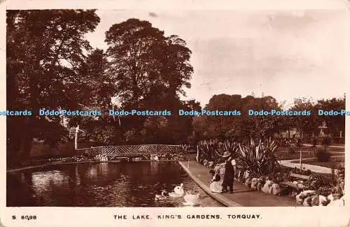 R294856 The Lake Kings Gardens Torquay No 6098 1914 Kingsway RP W H Smith