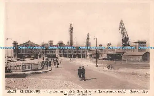R294872 Cherbourg Gesamtansicht der Maritime Station Nr 33 Compagnie Des Arts Phot