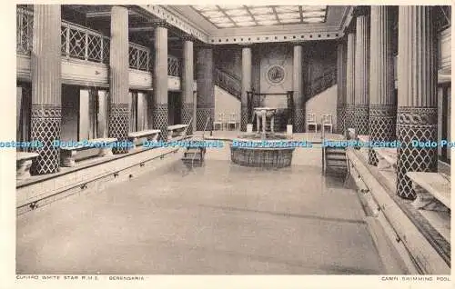 R296264 Cunard White Star R M S Berengaria Cabin Swimming Pool