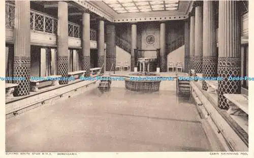 R296265 Cunard White Star R M S Berengaria Cabin Swimming Pool