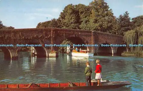 R293417 The Bridge Sonning Nr Reading PT7217 Postkarte