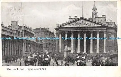 R296280 The Bank and Royal Exchange 1906