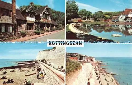 R293491 Rottingdean Tudor Cottages The Pond Undercliff Walk The Beach And Underc