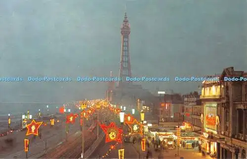 R293539 The Illuminations Blackpool PT18841 Postkarte