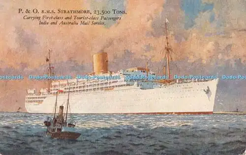R295381 P And O R M S Strathmore Carrying Passengers India And Australia Mail Se