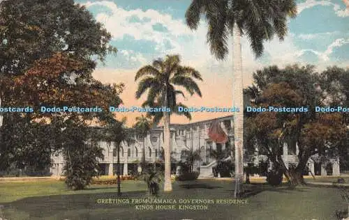 R293834 Grüße aus Jamaika Gouverneurs Residenz Kings House Kingston A Duperl