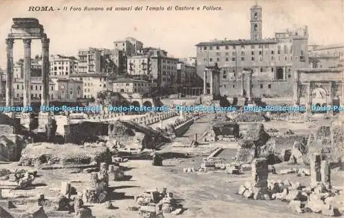 R297057 Roma Il Foro Romano ed avanzi del Tempio di Castore e Polluce Ern Richter