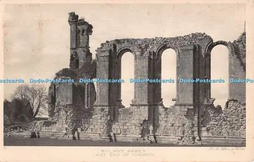 R295825 Byland Abbey East End of Church H M Office of Works The Rembrandt Intagl