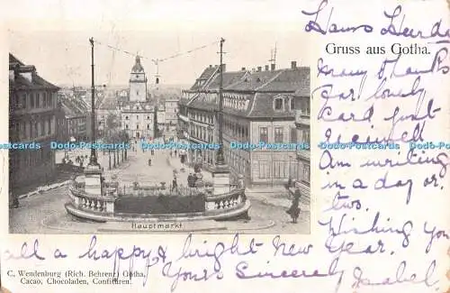 R298655 Hauptmarkt Gotha C Wendenburg Rich Behrenz Cacao Chocoladen Confituren