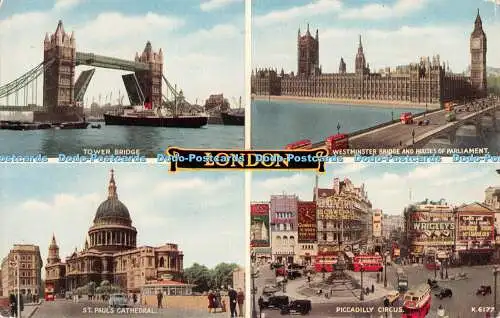R297340 London K 6177 Valesque Valentines 1955 Multi View