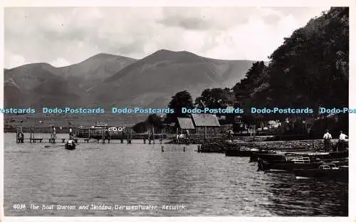 R298794 The Boat Station And Skiddaw Derwentwater Keswick No 4034 G P Abraham RP