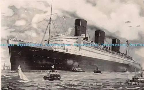 R297452 Cunard Whitestar Liner Queen Mary weltweit größter und schnellster Versand