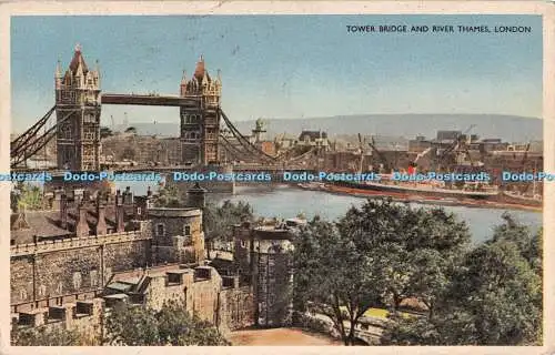 R297851 Tower Bridge And River Thames London No 176 1957