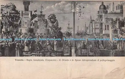 R297925 Venezia Regia Accademia Carpaccio S Orsola E Lo Sposo Intraprendono Il P