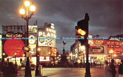 R299530 London Piccadilly Circus bei Nacht Postkarte