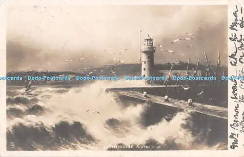 R299533 Scarborough The Lighthouse Tuck Echtfoto Postkarte Serie 5090 Rou