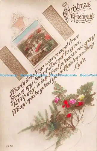 R299618 Weihnachtsgrüße Herzliche Grüße herzlich und wahr P P C 1917