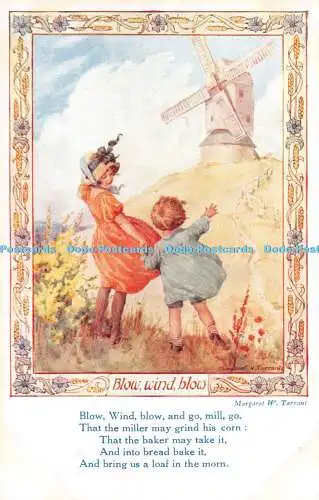 R299871 Blow Wind Blow and Go Mühle Go The Medici Society Nursery Rhymes Series H