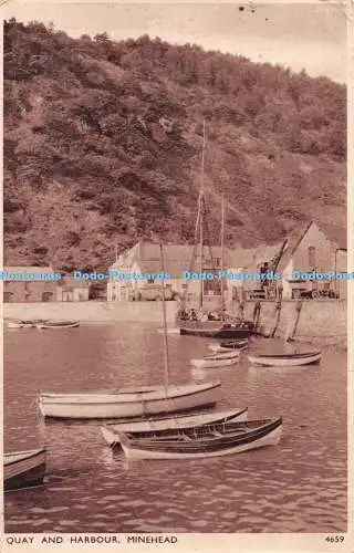 R299994 Minehead Quay and Harbour E A Sweetman Solograph Series De Luxe Photogra