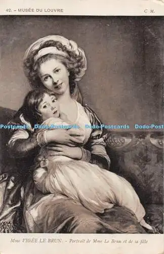 R300024 Musee du Louvre Mme Vigee le Brun Portrait de Mme et de sa fille