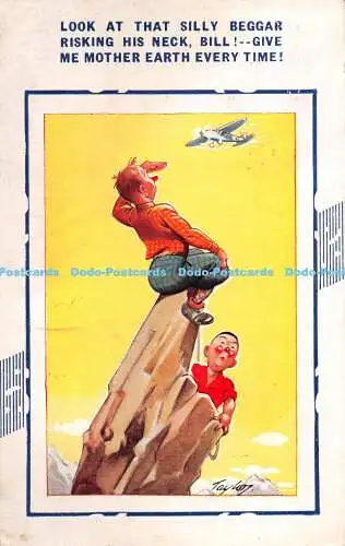 R300200 Schau dir diesen dummen Bettler an, der seinen Hals riskiert Bill Bamforth Comic Serie Nr.