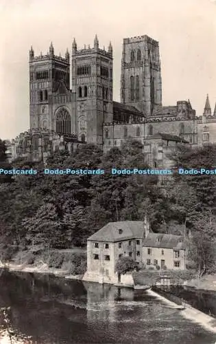 R300433 Durham Cathedral from the South West Tuck Real Photograph