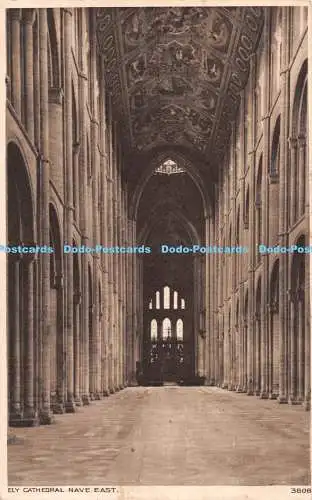 R300437 Ely Cathedral Nave East Photochrom