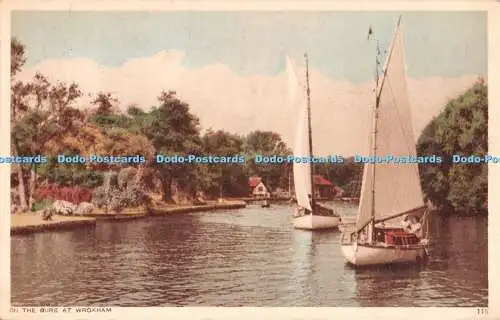 R302173 On the Bure at Wroxham Fotogravur Reproduktion Norfolk Broads 1952