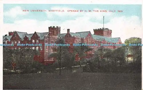 R302175 Sheffield New University eröffnet von H M The King G D und D L 1905