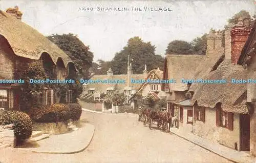 R302188 Shanklin The Village Photochrom Celesque Serie 1917