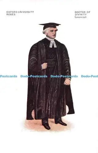 R300468 Oxford University Robes Doctor of Divinity Undress George Davis 13774