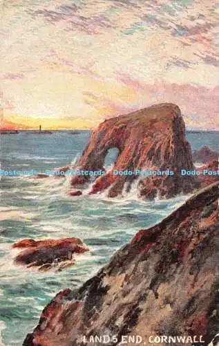 R300474 Cornwall Land End S Hildesheimer Cornish Views No 5387 1906