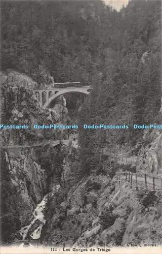 R300475 Les Gorges de Triege Denereaz und Bonvin 1909