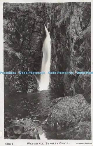 R300476 Wasserfall Stanley Ghyll Sankey Barrow Postkarte