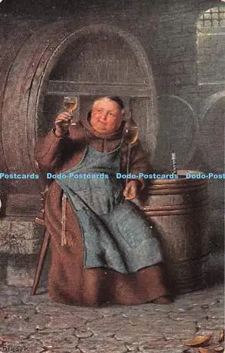 R300494 Ein Mann mit einem Glas Wein E P Dutton Ernest Nister Serie 121