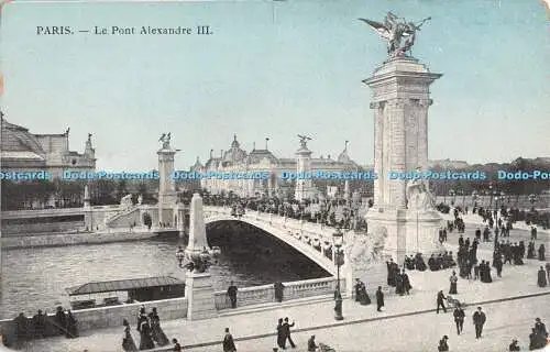R302231 Paris Le Pont Alexandre III Postkarte
