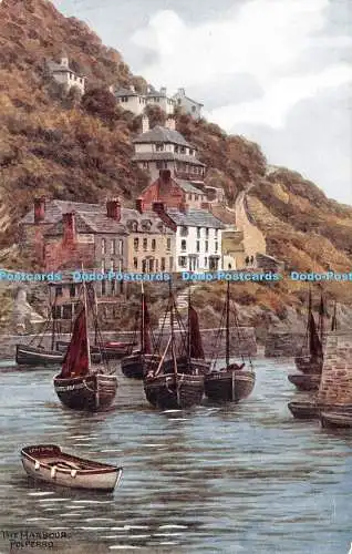 R300649 Polperro The Harbour J Salmon A R Quinton