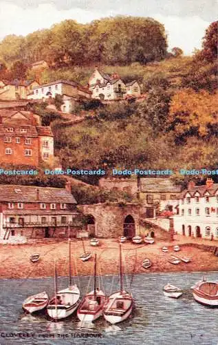 R300653 Clovelly aus dem Hafen J Salmon